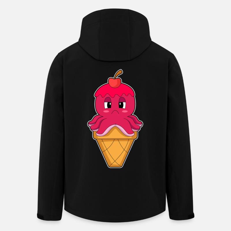 Krake Waffeleis Kirsche - Recycelte Männer Softshell-Jacke von Stanley/Stella - Schwarz