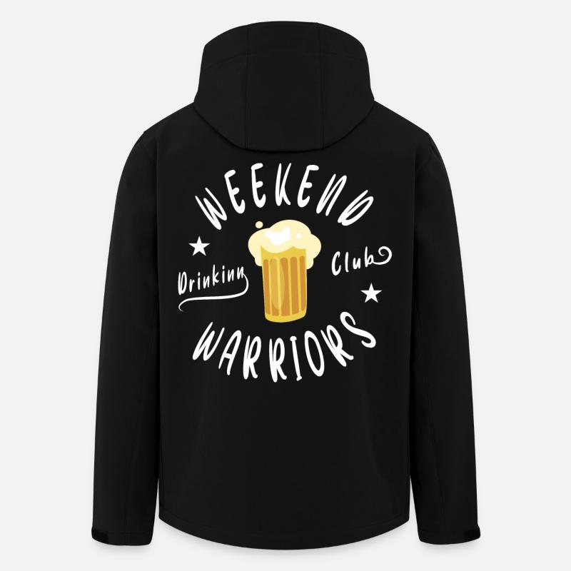 Weekend Beer Club - Men’s Recycled Softshell Jacket by Stanley/Stella - black