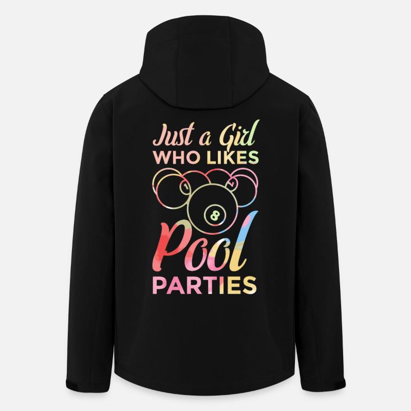 Poolbillard Mädchen - Recycelte Männer Softshell-Jacke von Stanley/Stella - Schwarz