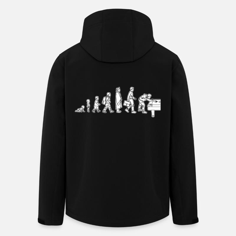 De l’enfant au joueur de billard - Veste softshell homme en polyester recyclé Stanley/Stella - noir