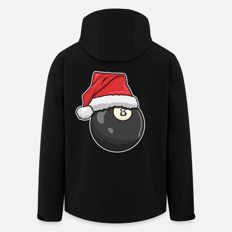 Weihnachten Billard - Recycelte Männer Softshell-Jacke von Stanley/Stella - Schwarz