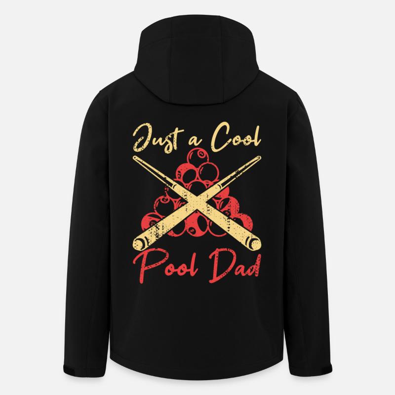 Billard Papa - Recycelte Männer Softshell-Jacke von Stanley/Stella - Schwarz