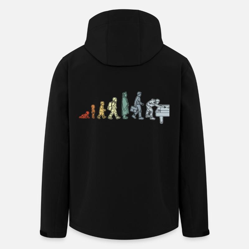 Évolution de la piscine - Veste softshell homme en polyester recyclé Stanley/Stella - noir