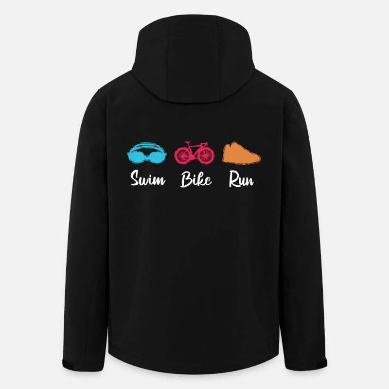 Triathlet - Recycelte Männer Softshell-Jacke von Stanley/Stella - Schwarz