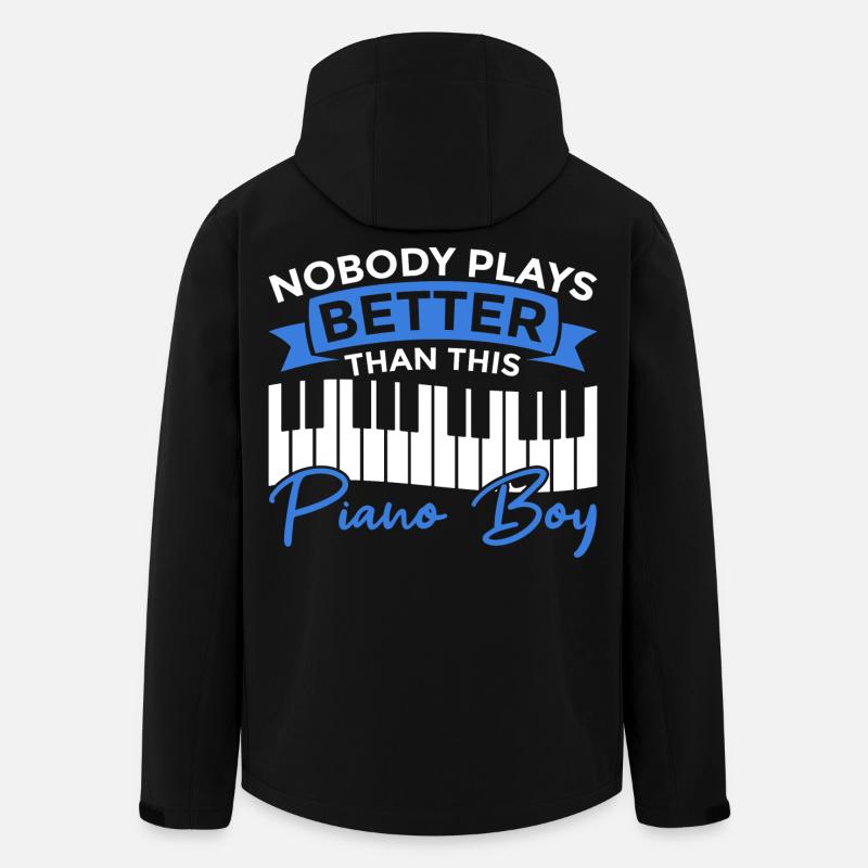 Pianist Junge - Recycelte Männer Softshell-Jacke Discoverer von Stanley/Stella - Schwarz