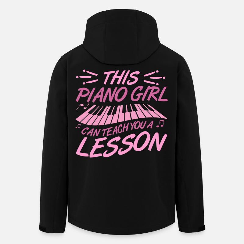 Piano Mädchen - Recycelte Männer Softshell-Jacke von Stanley/Stella - Schwarz