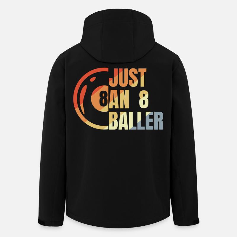 Billard 8 Ball - Recycelte Männer Softshell-Jacke von Stanley/Stella - Schwarz