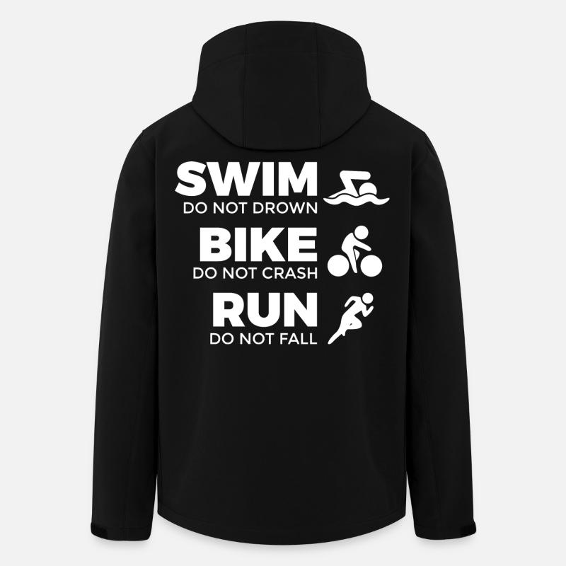Motivation pour les triathlètes - Veste softshell homme en polyester recyclé Stanley/Stella - noir