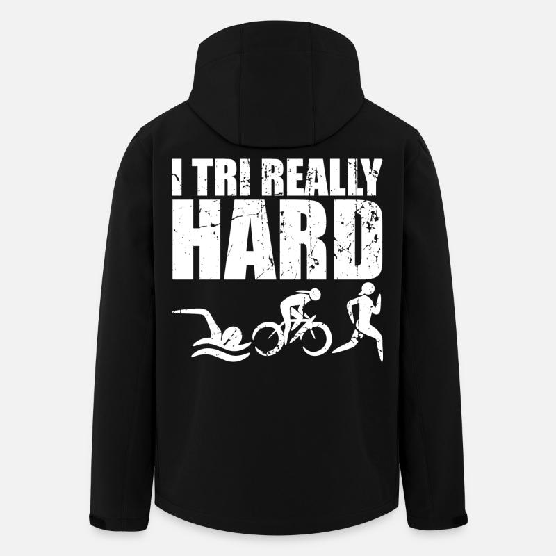 Multisport-Rennen - Recycelte Männer Softshell-Jacke von Stanley/Stella - Schwarz