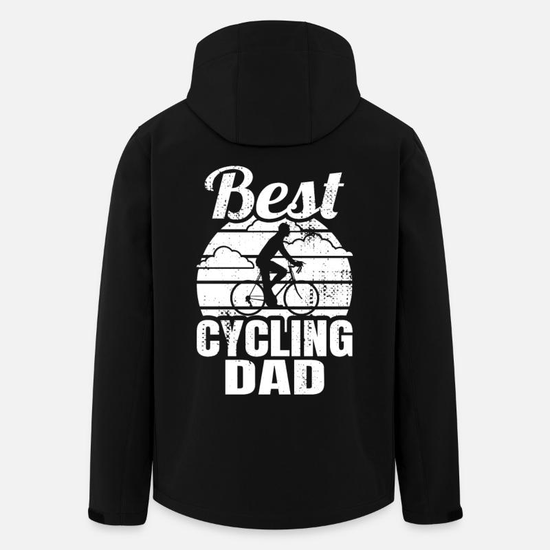 Best Cycling Dad - Men’s Recycled Softshell Jacket by Stanley/Stella - black