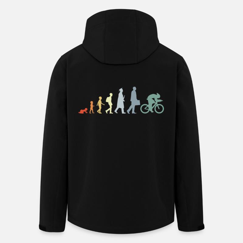Radfahrer Lebenszyklus - Recycelte Männer Softshell-Jacke von Stanley/Stella - Schwarz