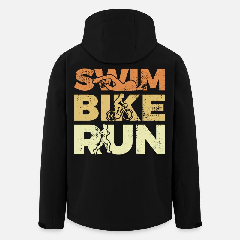 Triathlon Mädchen - Recycelte Männer Softshell-Jacke von Stanley/Stella - Schwarz