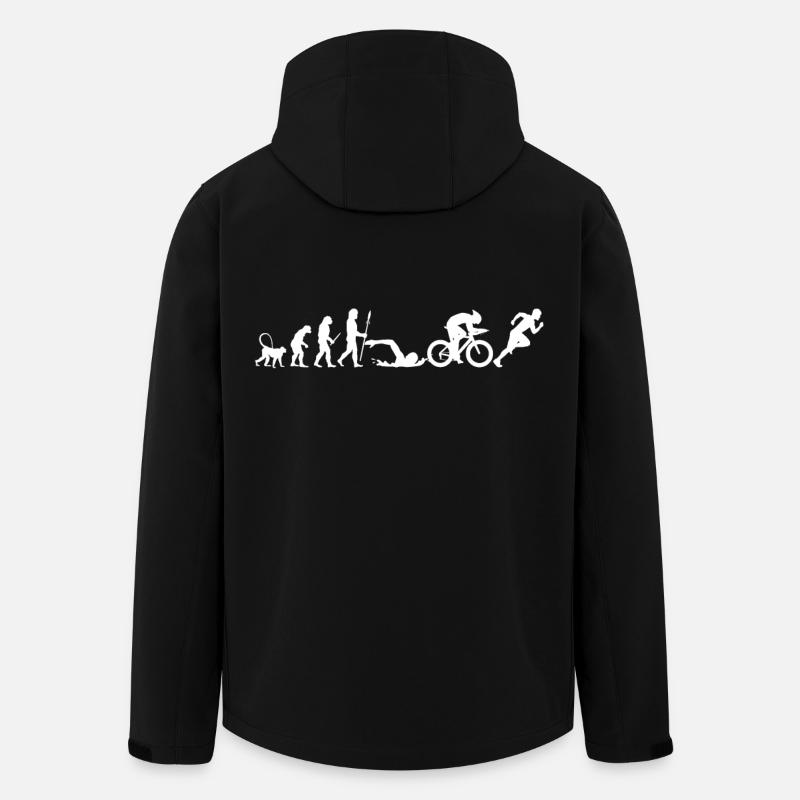 Développement du triathlon - Veste softshell homme en polyester recyclé Stanley/Stella - noir