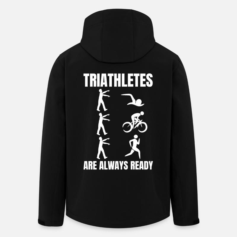Triathlet Witz - Recycelte Männer Softshell-Jacke von Stanley/Stella - Schwarz