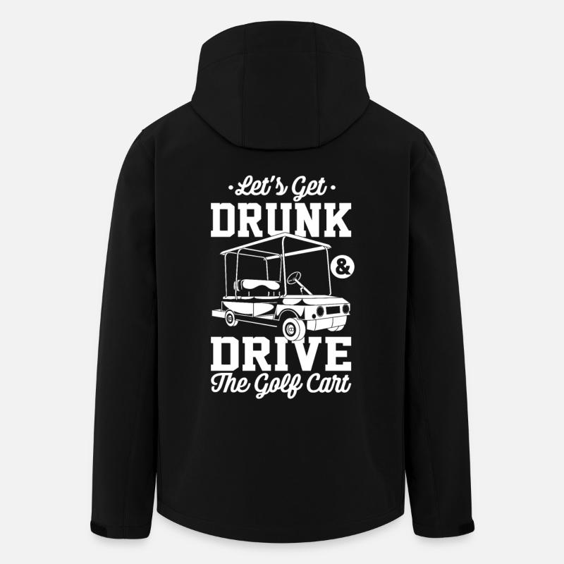 Golf und Bier - Recycelte Männer Softshell-Jacke von Stanley/Stella - Schwarz