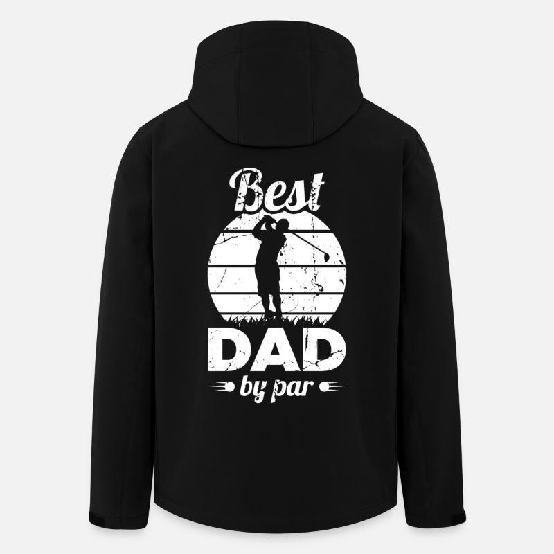 Bester Golf Vater - Recycelte Männer Softshell-Jacke von Stanley/Stella - Schwarz