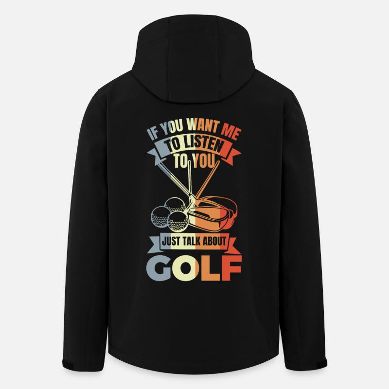 Bester Golfer Witz - Recycelte Männer Softshell-Jacke von Stanley/Stella - Schwarz