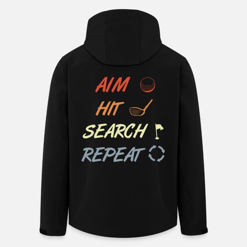 Golf Routine - Men’s Recycled Softshell Jacket by Stanley/Stella - black