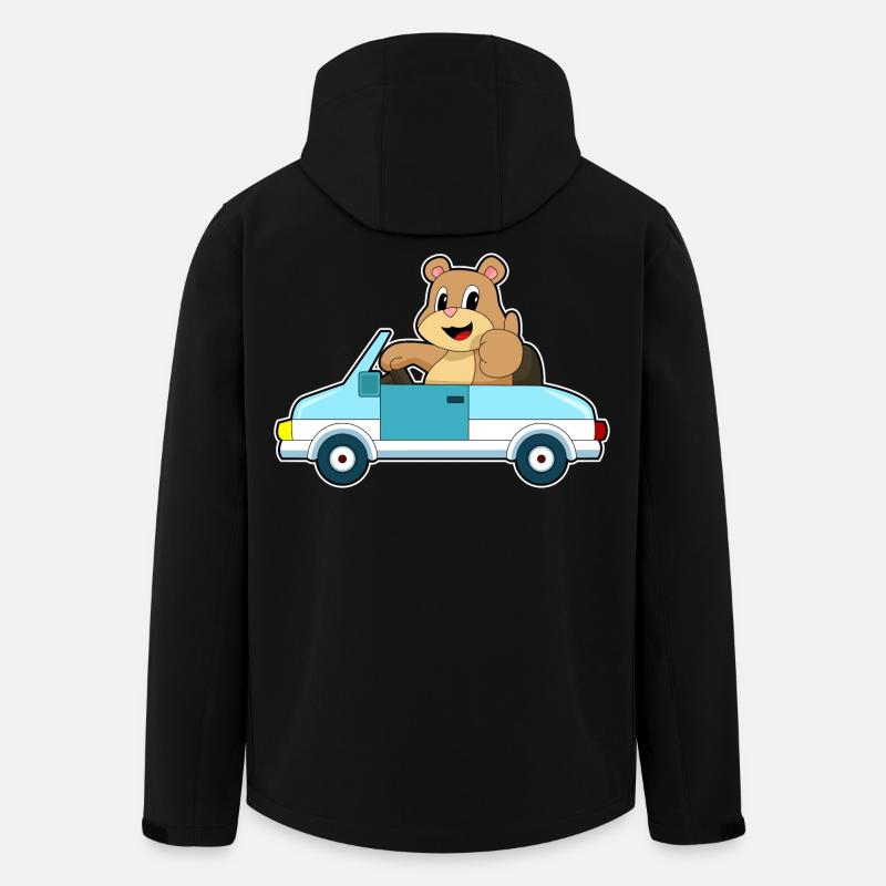 Voiture d’ours - Veste softshell homme en polyester recyclé Stanley/Stella - noir