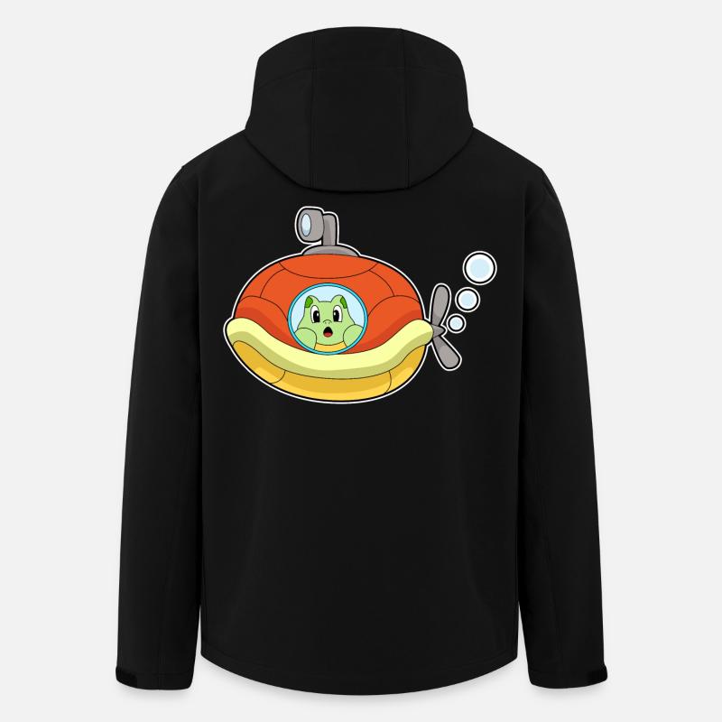 Schildkröte U-Boot - Recycelte Männer Softshell-Jacke von Stanley/Stella - Schwarz