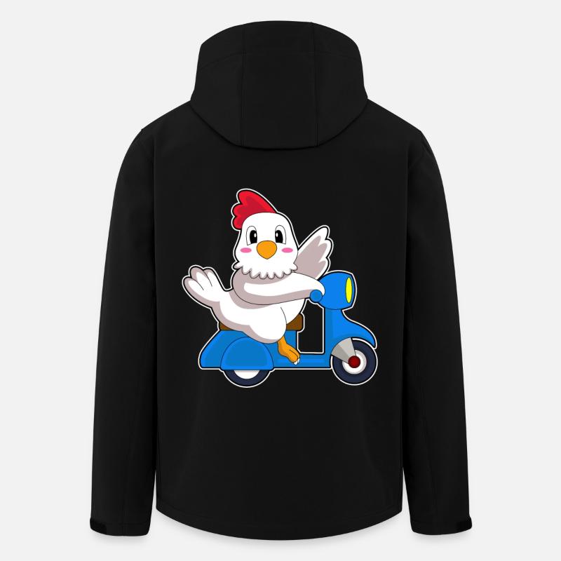 Scooter de poulet - Veste softshell homme en polyester recyclé Stanley/Stella - noir