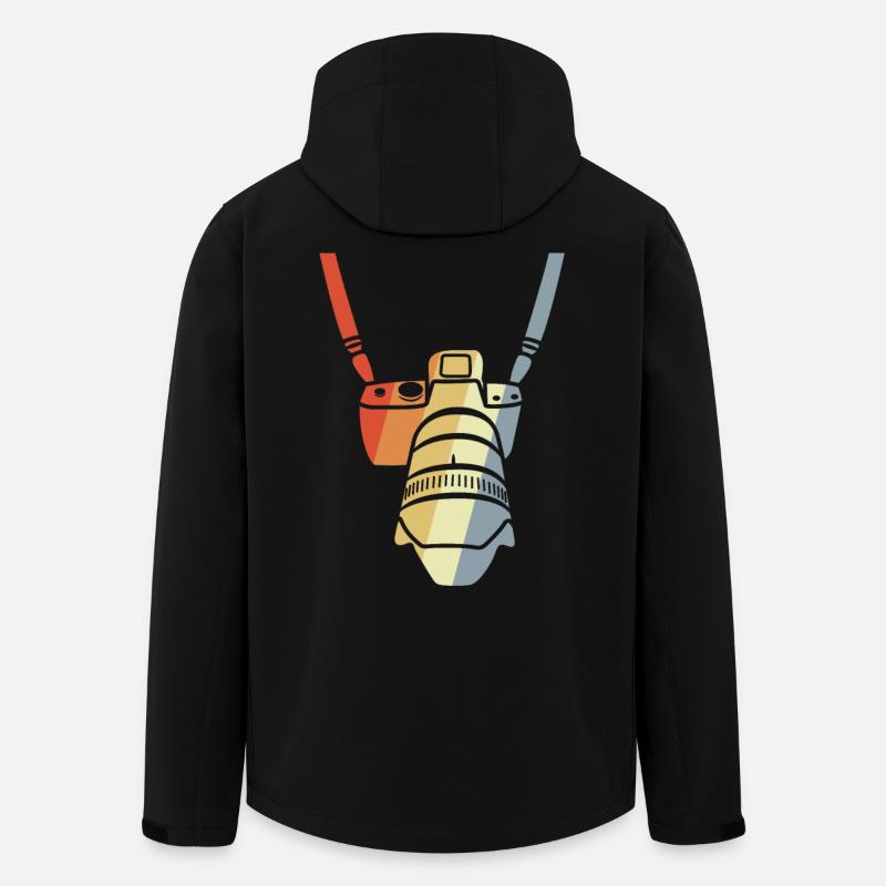Kameragürtel - Recycelte Männer Softshell-Jacke von Stanley/Stella - Schwarz