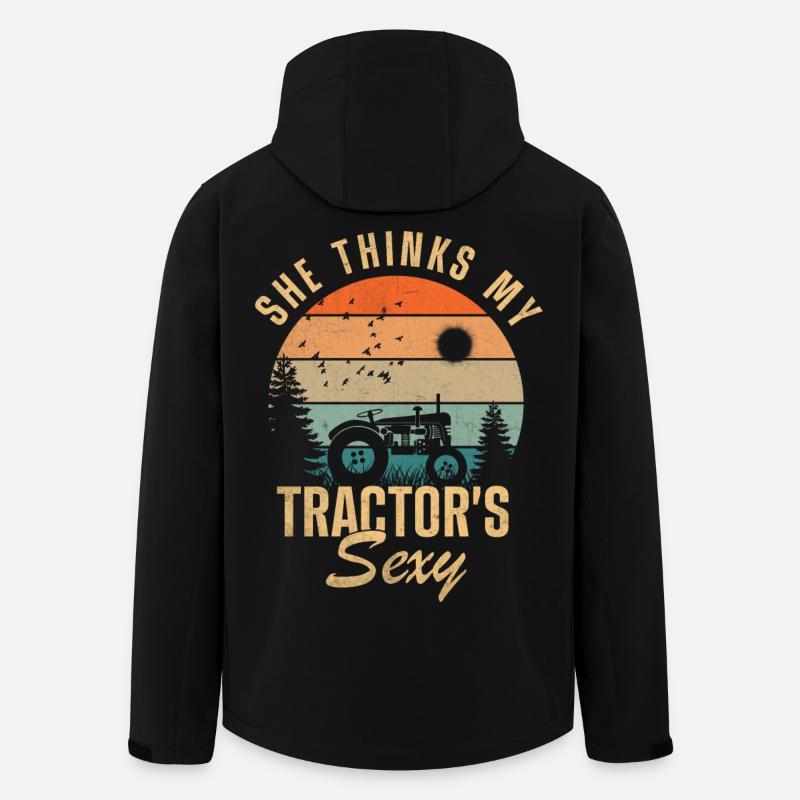 Tractor's Sexy Sunset Tee - Men’s Recycled Softshell Jacket by Stanley/Stella - black