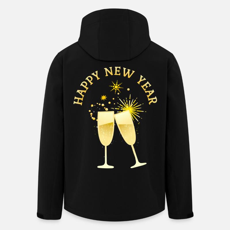 Cheers! - Happy New Year - Recycelte Männer Softshell-Jacke von Stanley/Stella - Schwarz