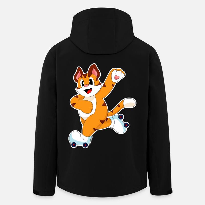Tiger Rollschuhfahren Rollschuhe - Recycelte Männer Softshell-Jacke von Stanley/Stella - Schwarz