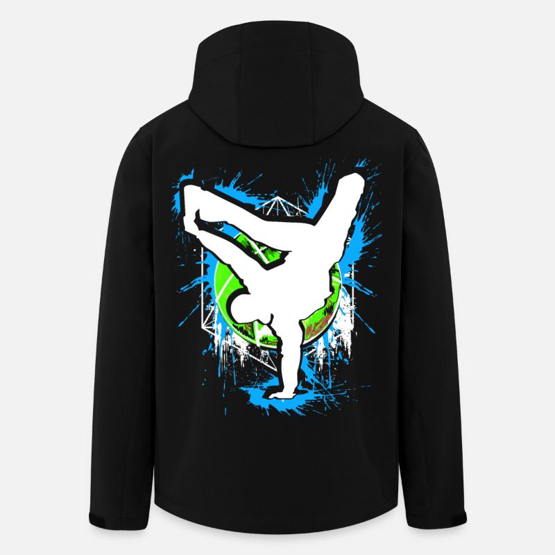 Breakdance - Breakdancer - Breakdancing - BBoy - Giacca softshell uomo in poliestere riciclato di Stanley/Stella - nero