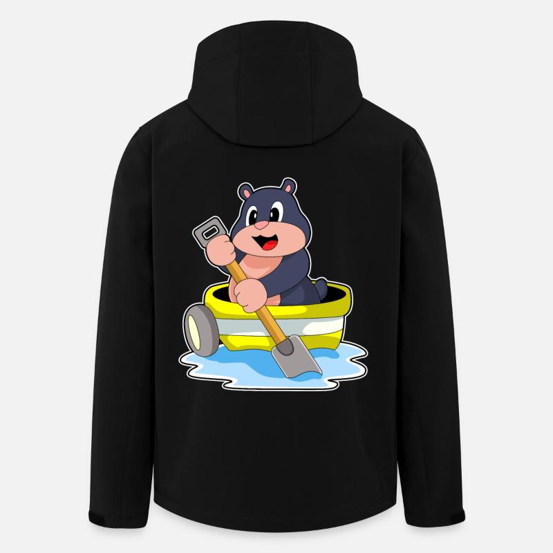 Petite Bateau Mole - Veste softshell homme en polyester recyclé Stanley/Stella - noir