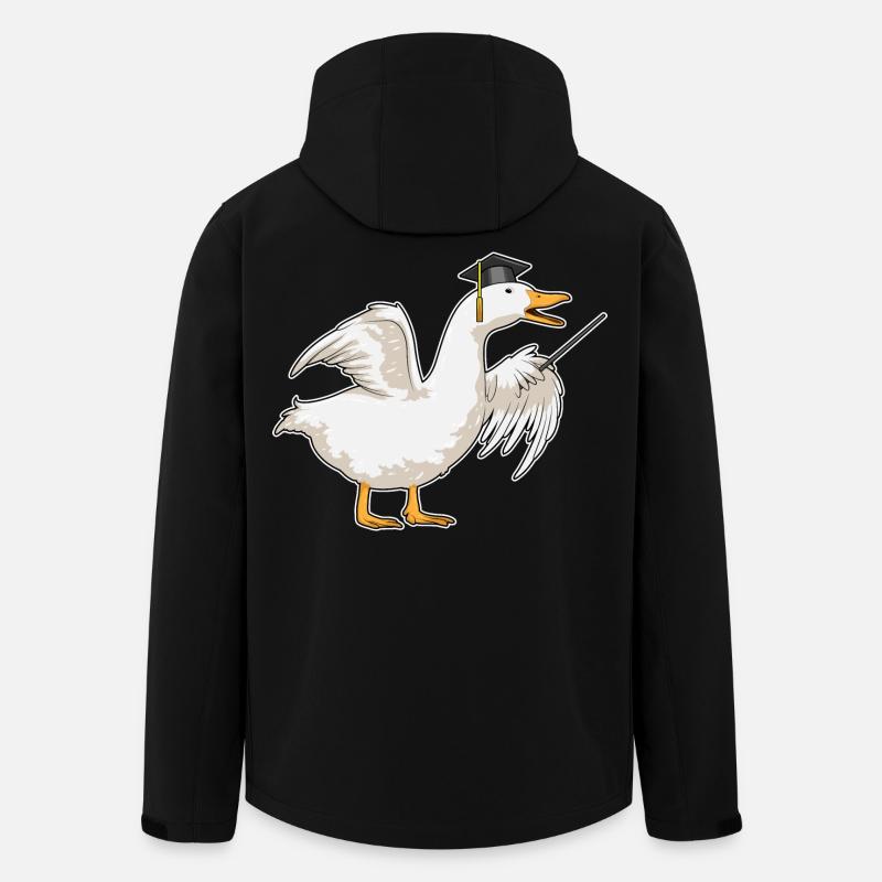 Canard Professeur Cylindre - Veste softshell homme en polyester recyclé Stanley/Stella - noir