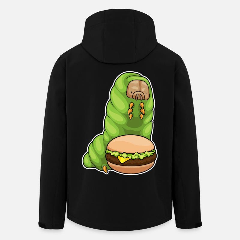Raupe Cheeseburger - Recycelte Männer Softshell-Jacke von Stanley/Stella - Schwarz