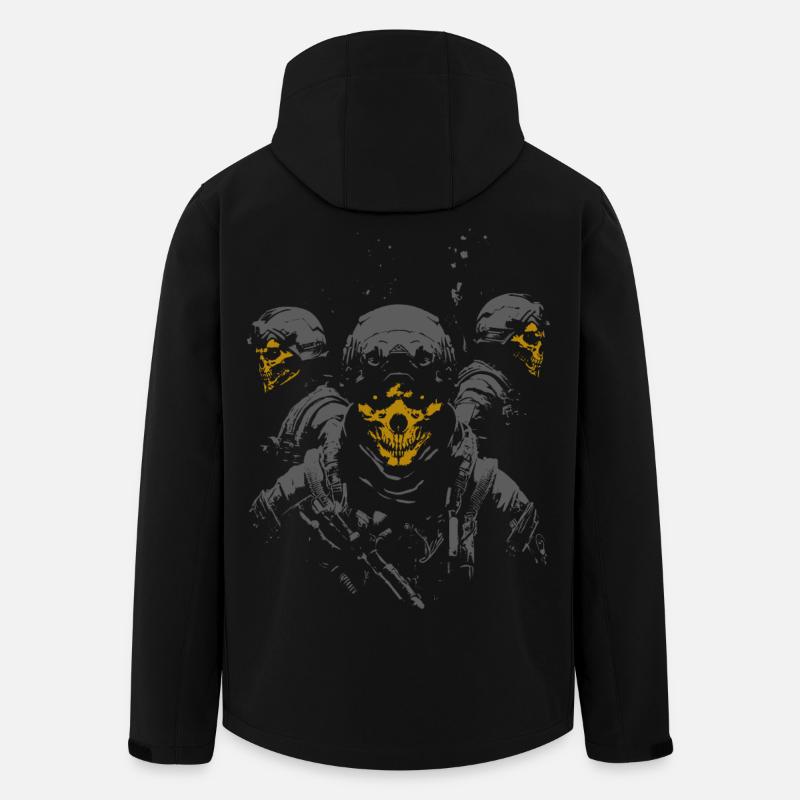 Ghost Soldiers - Recycelte Männer Softshell-Jacke von Stanley/Stella - Schwarz