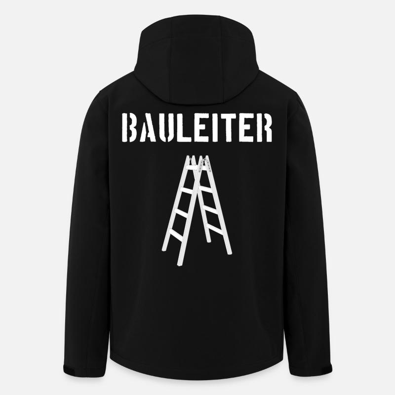 Bauleiter / Bau-Leiter - Recycelte Männer Softshell-Jacke von Stanley/Stella - Schwarz