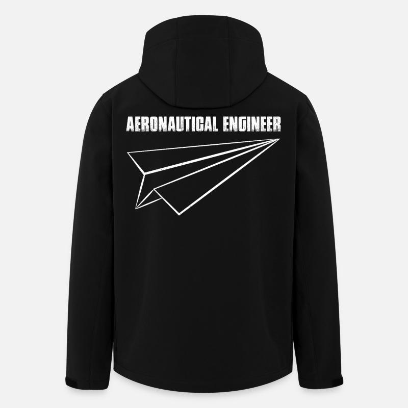 Aeronautical Engineer Paper Airplane - Recycelte Männer Softshell-Jacke von Stanley/Stella - Schwarz