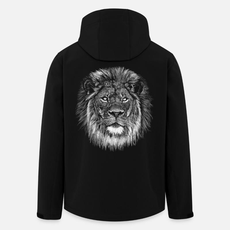 Lion - Men’s Recycled Softshell Jacket by Stanley/Stella - black