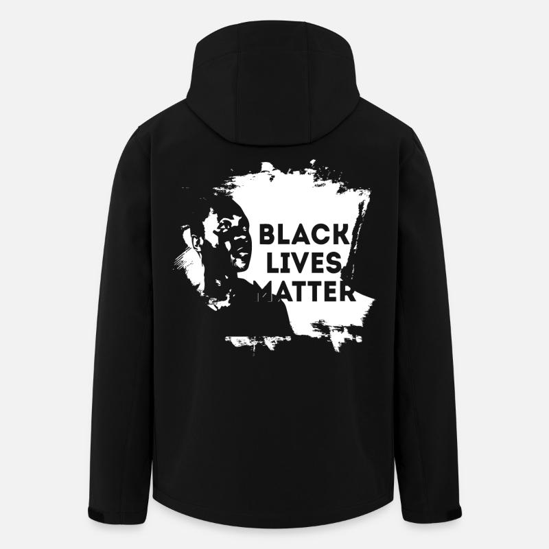 Black Lives Matter - Recycelte Männer Softshell-Jacke von Stanley/Stella - Schwarz