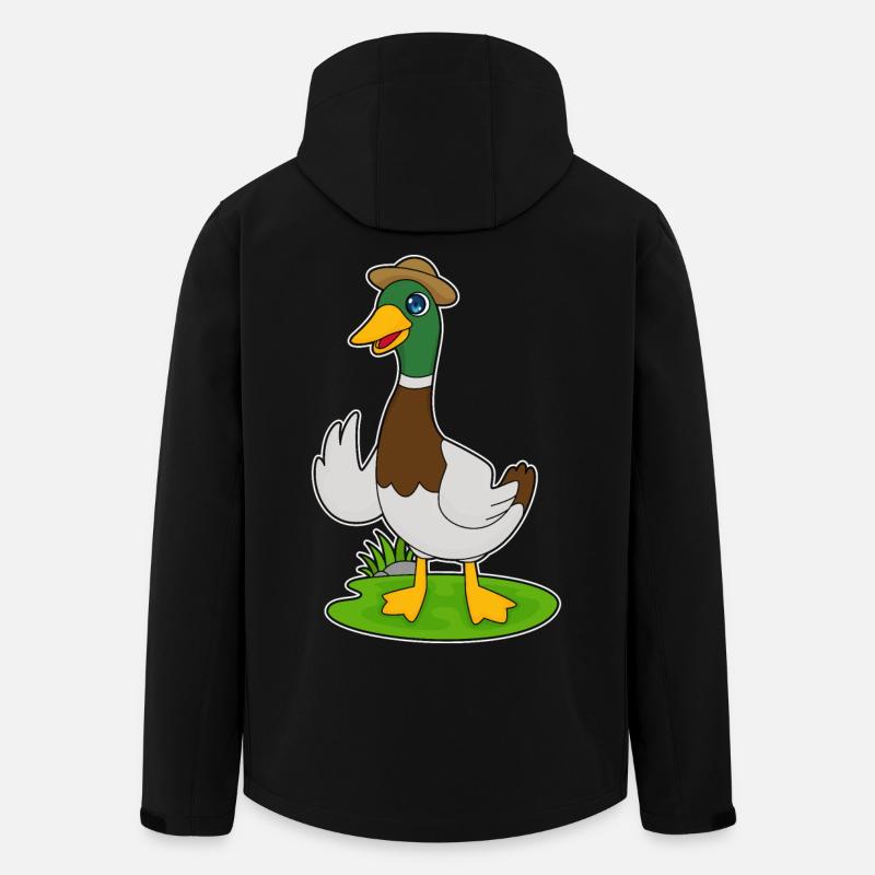 Duck Hat - Men’s Recycled Softshell Jacket by Stanley/Stella - black