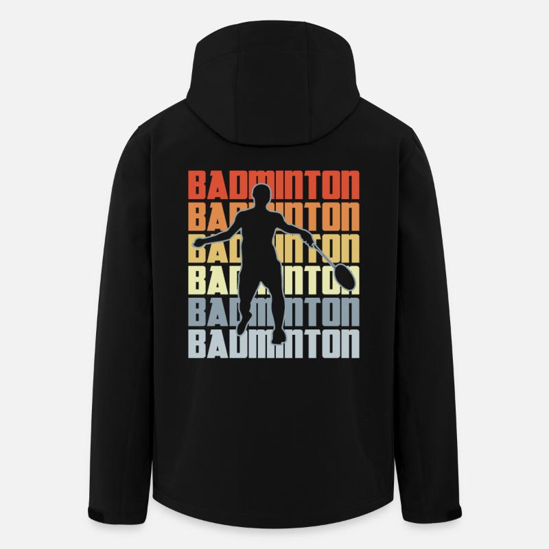 Badminton Spieler - Recycelte Männer Softshell-Jacke von Stanley/Stella - Schwarz