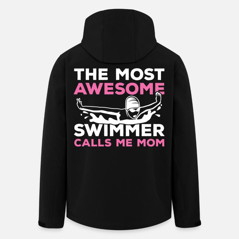 Swimmer Mom - Men’s Recycled Softshell Jacket by Stanley/Stella - black