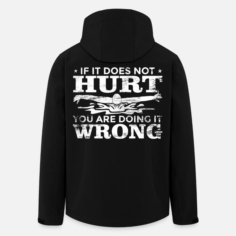 Schwimmer Spruch - Recycelte Männer Softshell-Jacke von Stanley/Stella - Schwarz
