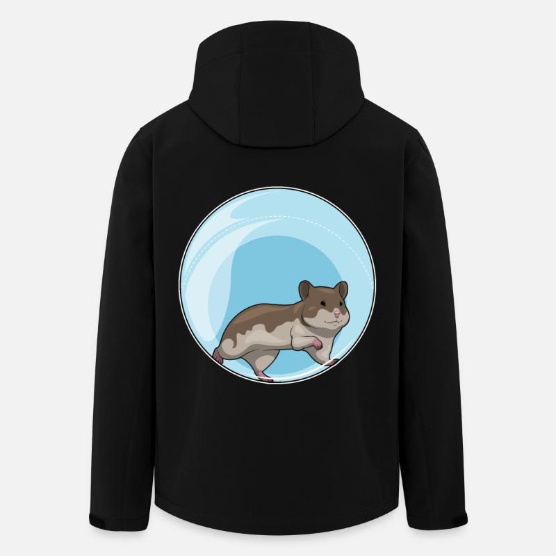 Hamster Hamster Ball - Veste softshell homme en polyester recyclé Stanley/Stella - noir