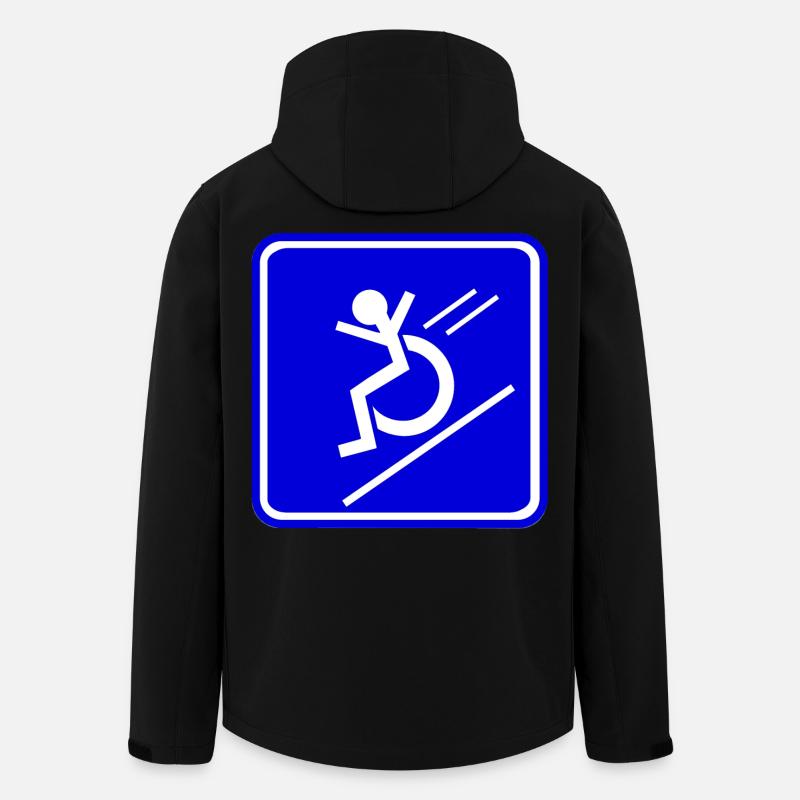 This wheelchair user rolls down quickly * - Men’s Recycled Softshell Jacket by Stanley/Stella - black