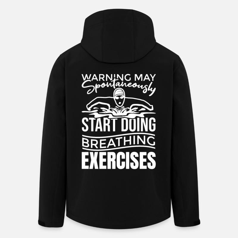 Schwimm Motivation - Recycelte Männer Softshell-Jacke von Stanley/Stella - Schwarz