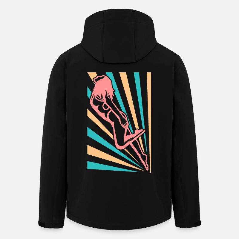 Mädels Schwimmen - Recycelte Männer Softshell-Jacke von Stanley/Stella - Schwarz