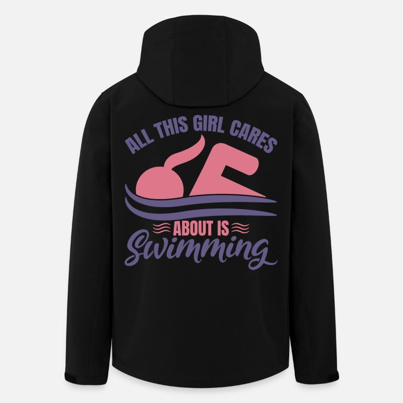 Schwimmer Mädels - Recycelte Männer Softshell-Jacke von Stanley/Stella - Schwarz
