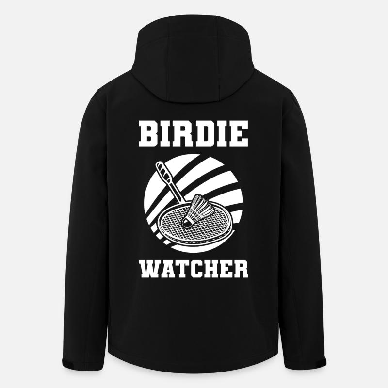 Blague sur le badminton - Veste softshell homme en polyester recyclé Stanley/Stella - noir