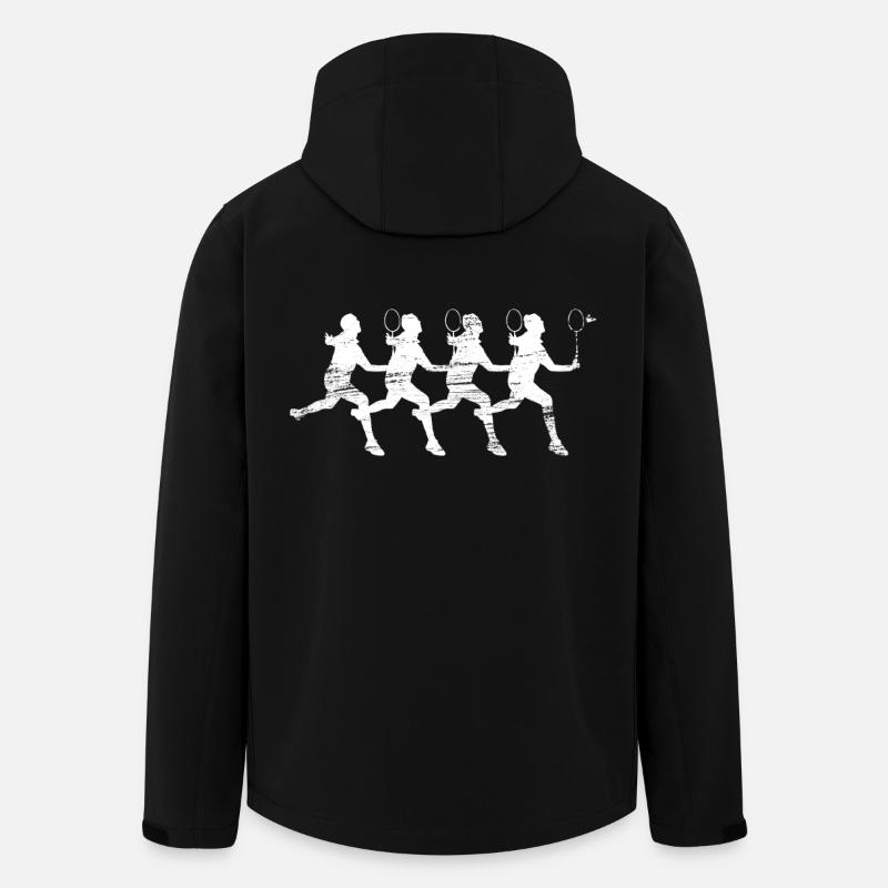Badminton - Men’s Recycled Softshell Jacket by Stanley/Stella - black