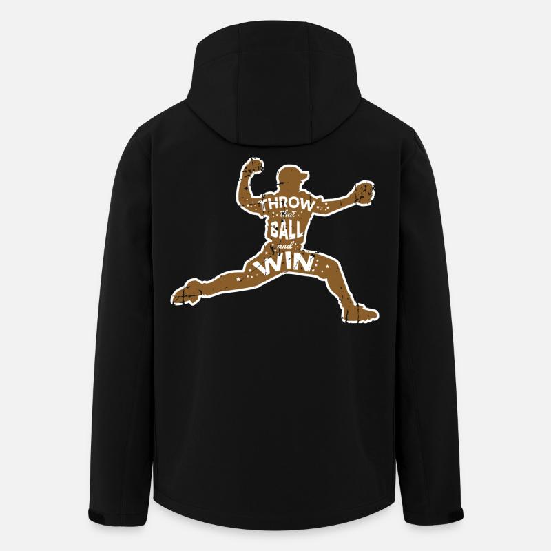 Baseball Wurf - Recycelte Männer Softshell-Jacke von Stanley/Stella - Schwarz